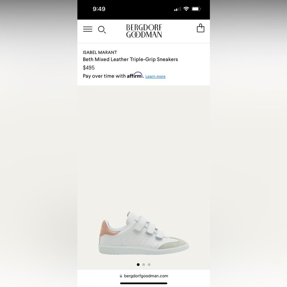 Isabel Marant Beth Velcro Sneakers-Terracotta Size 38